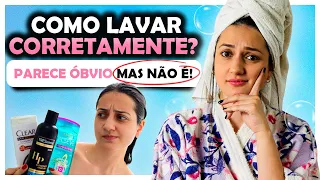 COMO LAVAR O CABELO CORRETAMENTE [sem ressecar] | Passo a passo completo!