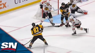 Sidney Crosby Converts Sweet Give-And-Go With Jake Guentzel To Score First Of The Year