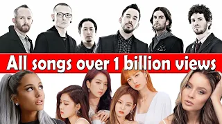 All songs with over 1 billion views  (May 2021 no.4)