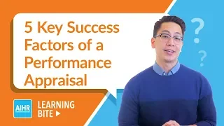 5 Key Success Factors of a Performance Appraisal | AIHR Learning Bite