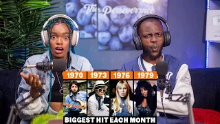 Who Had The Best Songs? OUR FIRST TIME HEARING Most Popular Song Each Month in the 70s REACTION!!!😱