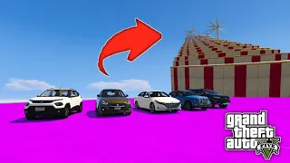 INDIAN CAR VS ICE MEGA RAMP CHALLENGE IN GTA5