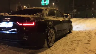 Audi a5 3.0 TDI Fake RS5 snow fun #quattro