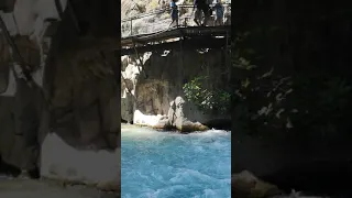 Would you like to swim in this cold flowing water in Fethiye? 🌊😍 #shorts