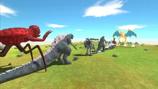 Charizard Dragon Revolution Fights Against Titanus Monster Godzilla - Animal Revolt Battle Simulator