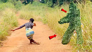 She Almost Fainted from the SCARE! |Bushman Prank| Scaring People!