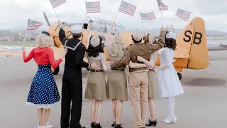 The Swing Dolls - When Johnny Comes Marching Home - Andrews Sisters cover- WW2, American Civil War