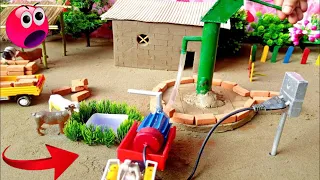 TOP Diy How to make cow shed | House of animals | horse house- cow shed | mini hand pump | woodwork