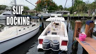 LEARN TO BACK A BOAT INTO A SLIP - How to Dock | Gale Force Twins