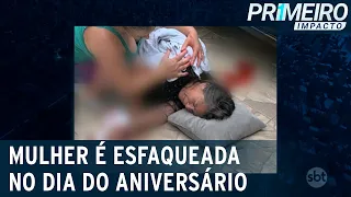 Mulher é esfaqueada pelo ex-marido no dia do aniversário de 52 anos | Primeiro Impacto (08/01/21)