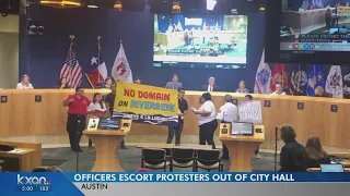 Protesters against southeast Austin development disrupt city council meeting