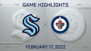 NHL Highlights | Kraken vs. Jets - Feb. 17, 2022