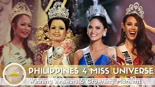 PHILIPPINES 4 MISS UNIVERSE || Winning Answers & Crowning Moment