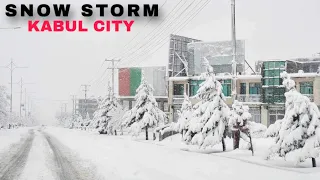 Huge Snow Storm in Kabul City | Afghanistan | Afghan Vlog