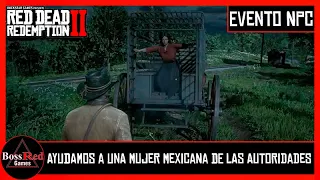 Red Dead Redemption 2 - Ayudamos a Una Mujer Mexicana de las Autoridades - Evento NPC