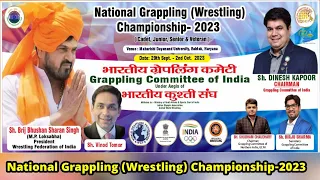 🔵LiVE- National Grappling (Wrestling) Championship- 2023 !! Venue- MDU Rohtak  @GrapplingMDU