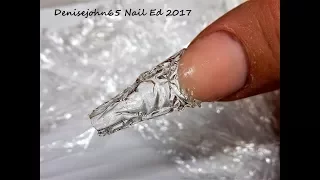 PLASTIC WRAP  NAILS  ! ! ! ---------------------- Fantastic texture !  ( Builder Gel )