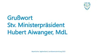 Staatsminister Hubert Aiwanger spricht auf dem Landesjägertag 2023