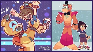 Glamrock Freddy Being a Wholesome Dad Comic Dub Compilation 2 (FNAF: Security Breach Comic Dub)