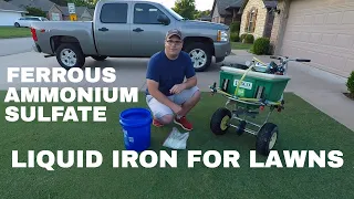 Liquid Iron for Lawns | Ferrous Ammonium Sulfate