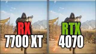 RX 7700 XT vs RTX 4070 Benchmarks - Tested in 20 Games