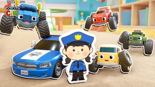Play the color car job name learning game with Tommoncar friends! nursery rhyme Kids Songs