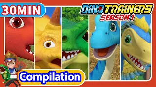 Dino Trainers S1 Compilation [10-12] 30min | Dinosaurs for Kids | Trex | Cartoon | Toys | Robot