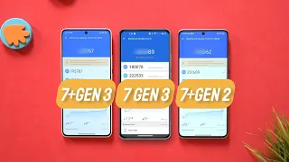 Snapdragon 7 Plus Gen 3 Vs Snapdragon 7 Gen 3 Vs Snapdragon 7 Plus Gen 2 | Antutu Score & Benchmark