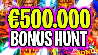 MY BIGGEST BONUS HUNT OPENING EVER 😱 €500.000 VS THE BEST SLOTS OMG‼️