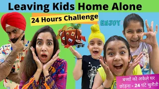 Leaving Kids Home Alone - 24 Hours Challenge | Ramneek Singh 1313 | RS 1313 VLOGS