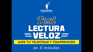 TEST DE LECTURA  VELOZ Y COMPRENSIÓN LECTRA