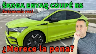 AUTONOMÍA SKODA ENYAQ COUPÉ RS iV 299 CV ¿MERECE LA PENA COMPRAR UN COCHE ELÉCTRICO 2023? MOTORK