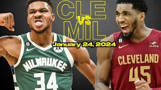 Cleveland Cavaliers vs Milwaukee Bucks Best Game Highlights - January 24, 2024 | 2023-2024 NBA