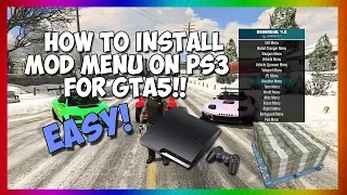 HOW TO INSTALL MOD MENU GTA5 PS3 1 26 NO JAILBREAK USB MOD