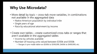 Census Microdata: What, Why, and Where?