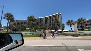 Cinematic view of The San Luis Hotel in Galveston 4K 60fps with gimbal smooth 4