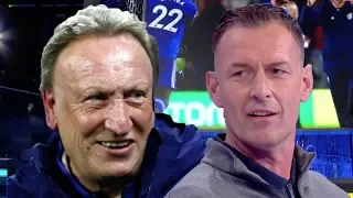 "Cardiff will go down!" Awkward moment between Chris Sutton and Neil Warnock