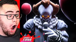 Reacting to PENNYWISE Sings A SONG! (IT Clown)