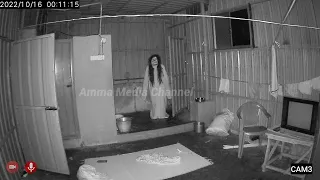A CCTV record of objects moving miraculously in the room /Real  Scary ghost ,Don't miss it