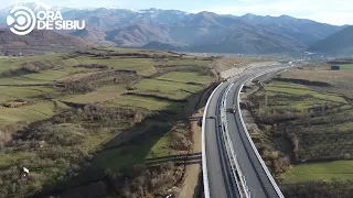 Imagini exclusive cu viaductul de la Tălmăcel pe autostrada Sibiu – Boița