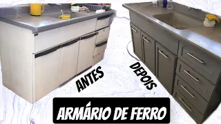 DIY | REFORMANDO ARMÁRIO VELHO - Como transformar armário de cozinha