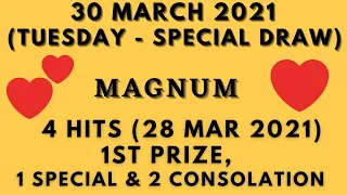 Foddy Nujum Prediction for Magnum - 30 March 2021 (Tuesday Special Draw)