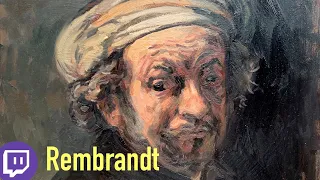 Pinto un autorretrato de REMBRANDT desde cero. PASO A PASO. Óleo sobre tabla