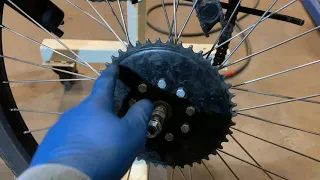 Replacing a freewheel rear wheel