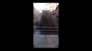 Opening a dam gate after 30 years, Jiroft, Iran