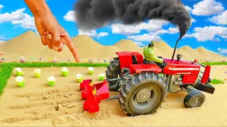 The most creative scientific project | diy mini tractor is farming Cauliflower | science project