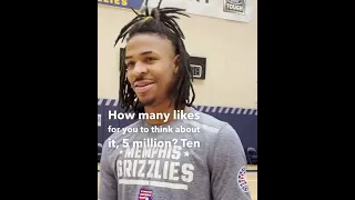 Ja Morant will consider doing the dunk contest. It'll only take one billion likes 😅