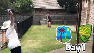 Australia VS West Indies | Backyard Test Match | Backyard Cricket | Day 1