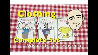 Clothing Vocabulary - Card Game | English Speaking Practice | Learn English - Mark Kulek ESL