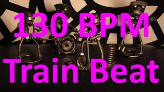 130 BPM - Train Beat Country Rock - 4/4 Drum Track - Metronome - Drum Beat